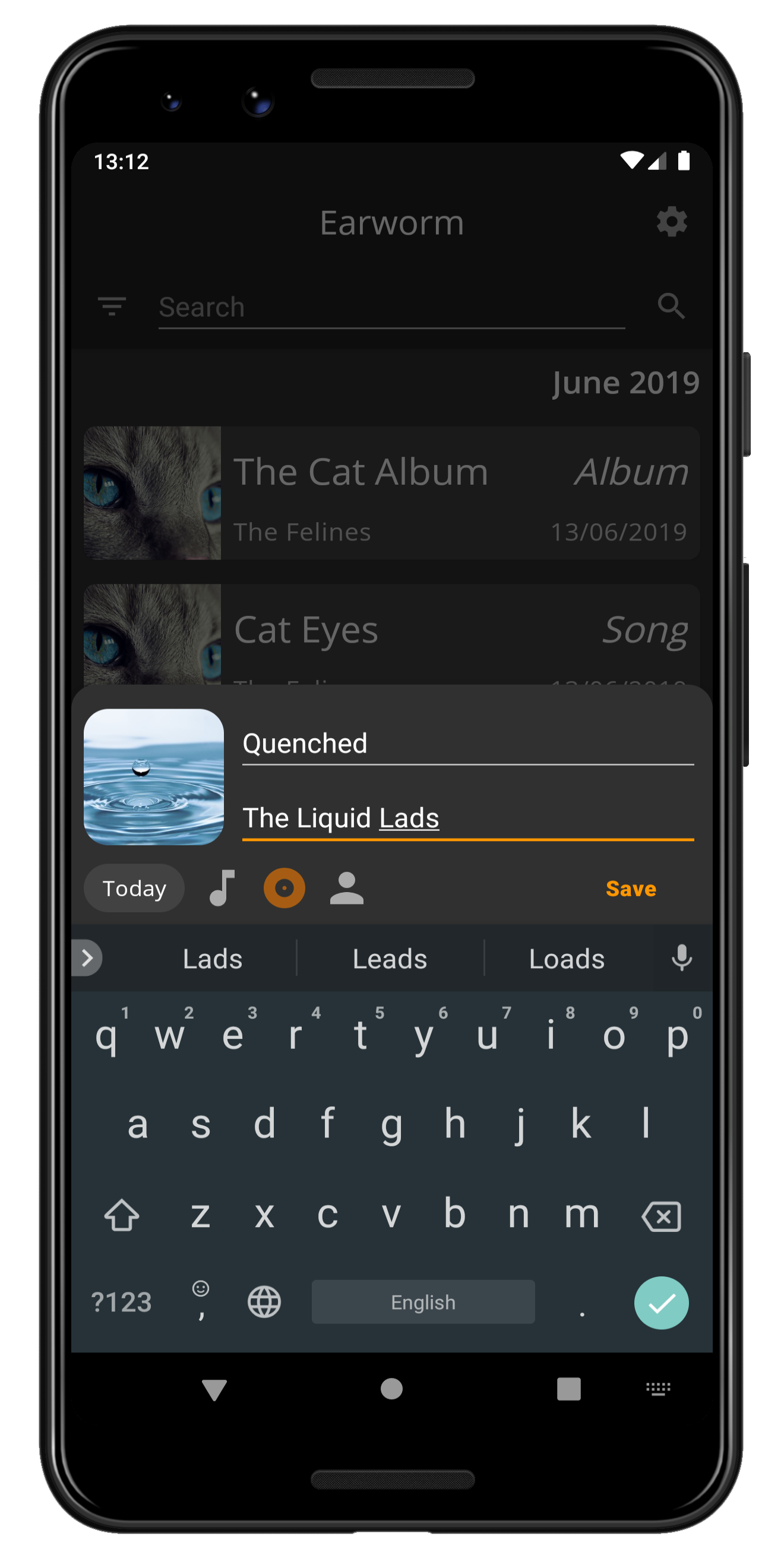 Add entries