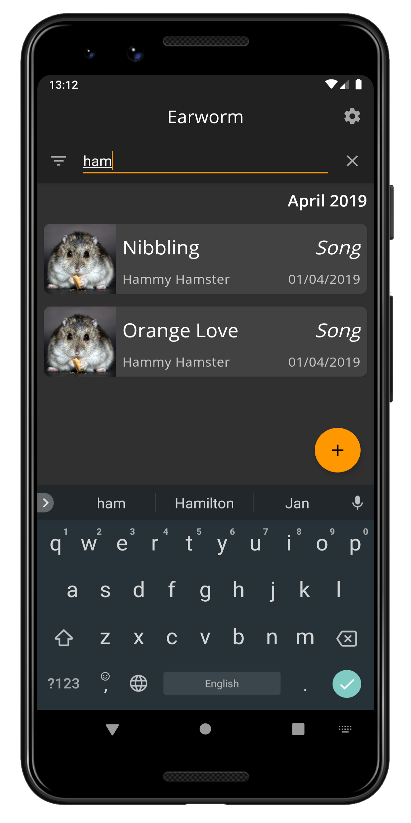 Search entries